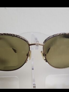 Diane Von Furstenberg Snakeskin Sunglasses